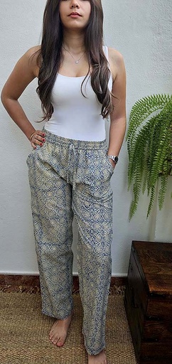 [4575182] PANTALON COTONE BLOCKPRIN 182