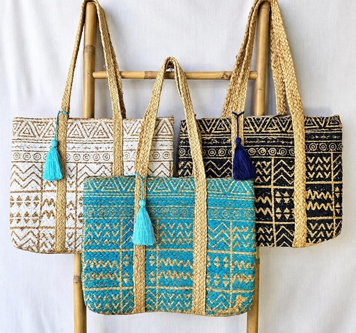 [4075744] BAG DE JUTE ÁFRICA PRINT 40X36