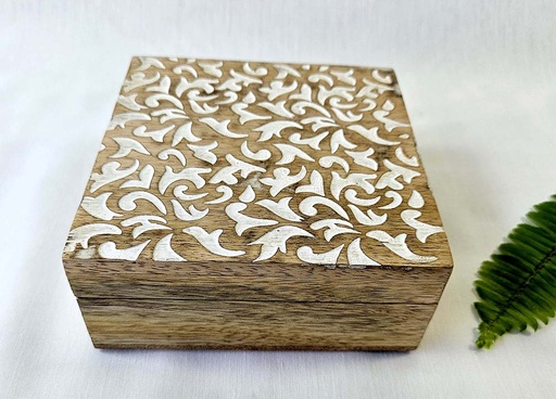 [9275406] SCATOLA LEGNO INTAGLIATA ARABESCO 2-14