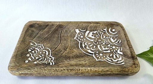 [9275422] VASSOIO MINI LEGNO MANDALA 25X15