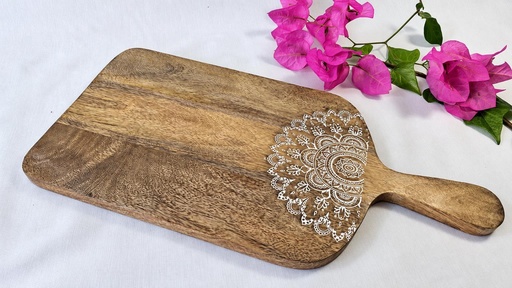 [9275428] TABLA PICAR MADERA TALLADA 40X20CM