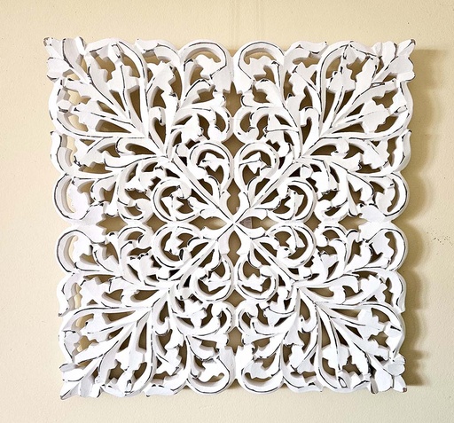 [9275466] CUADRO MAD TALLADO FLORAL 40CM