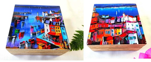 [9275089] BOX WOOD AND RESIN PORTERÍA 14X14 CM