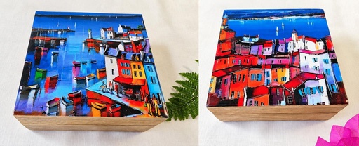 [9275089] CAJA MADERA Y RESINA PORTERÍA 14X14 CM