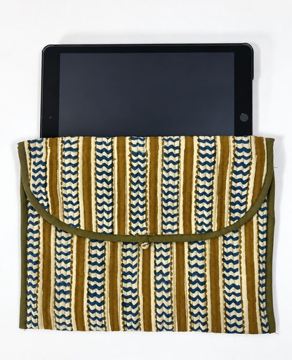 [4075448] ESTUCHE TABLET ALGODÓN BLOCK PRINT 21X29
