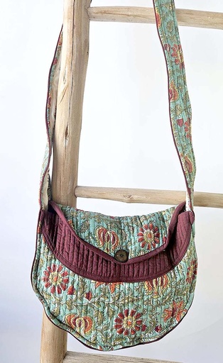 [4075460] BOLSO ALGODÓN RED BLOCK PRINT 26CM