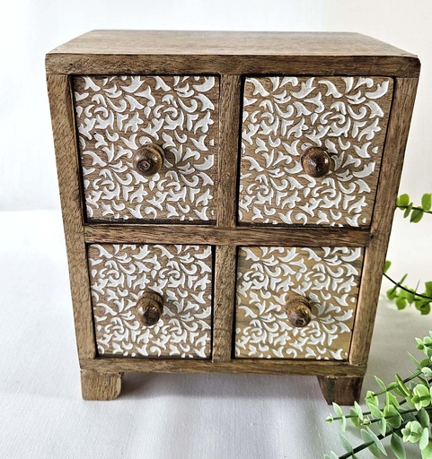 [9275479] CABINET MINI 4 DRAWER MAND 2 22X17