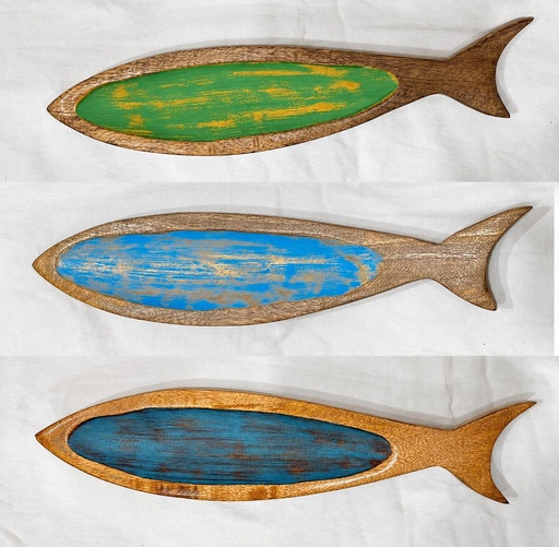 [9275601] PECES SARDINA MADERA PINTADA ANT M 36
