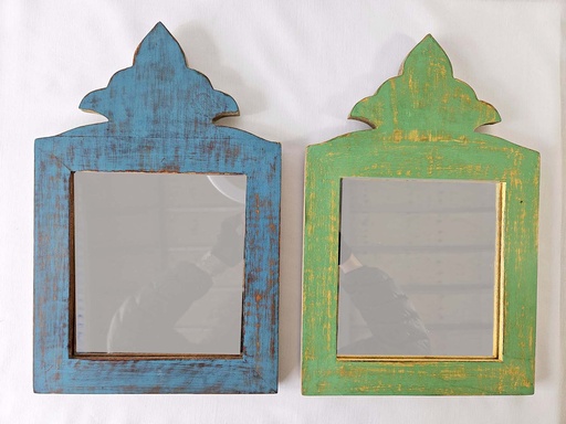 [9275642] MIRROR WOOD PIN ANT COR 1 40X26