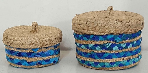 [5575021] SET DE 2 CESTOS CON TAPA YUT-SAR 19