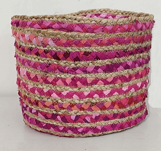 [5575027] PANIER CON ASA JUTE-SARI 28X23 CM