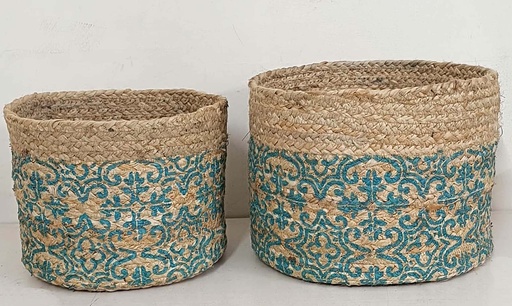 [5575028] LOT DE 2 PORTAMACETA JUTE-PRIN 22