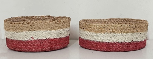 [5575042] SET OF 2 CESTOS JUTE-COLOR 25,19