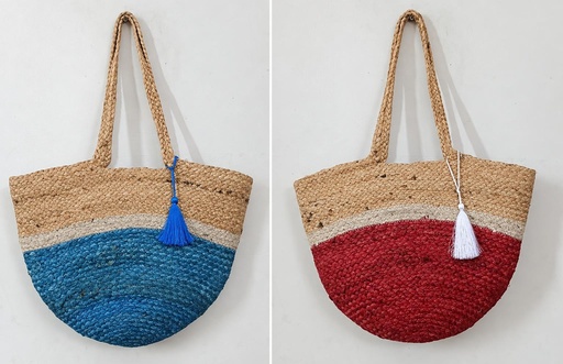 [4075749] BAG DE JUTE BICOLOR 44X30 CM