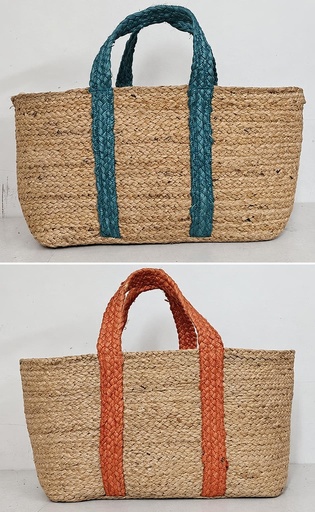 [4075751] BOLSO DE YUTE ASA COLOR 55X26 CM