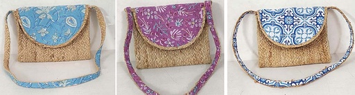 [4075759] SAC DE JUTE CON CON SOLAPA COTON IMPRESSION BLOC 30