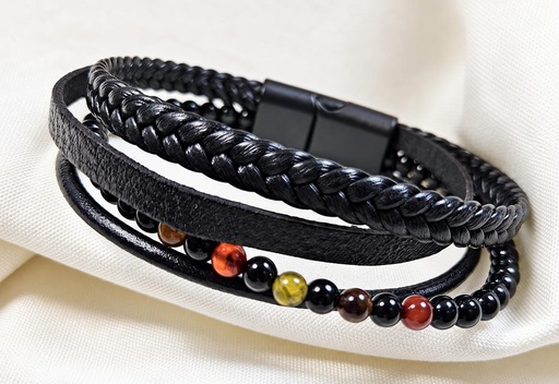 [0685125] PULSERA PIEL-METAL MODELO 125