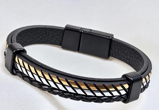 [0685143] PULSERA PIEL-METAL MODELO 143