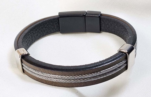 [0685150] BRACCIALE PELLE-METALLO MODELLO 150
