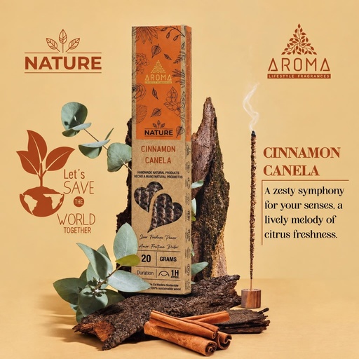 [6075116] INCIENSO ORGCANELA 20GR-AROMA