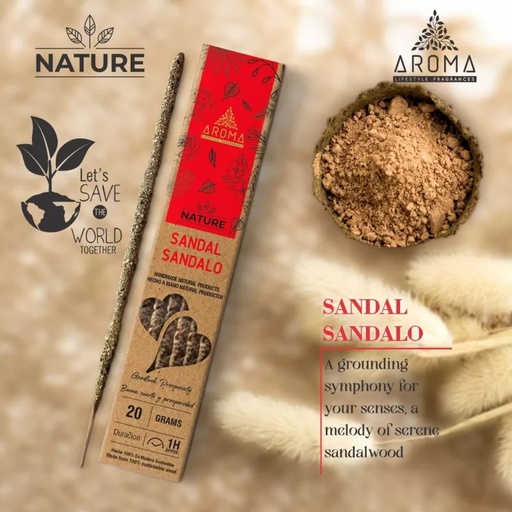 [6075122] INCENSE ORGSANDALO 20GR-AROM