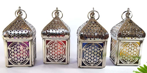 [9075404] SET DE 4 CANDIL METAL Y VIDRIO UNIV 13X5