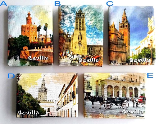 [1585601] IMÁN CANVAS SEVILLA 7X5 CM TV