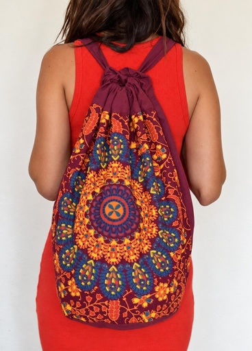 [4075054] MOCHILA ALGODÓN MANDALA 054
