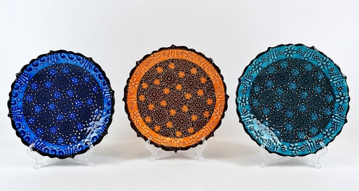 [1085074] ASSIETTE CÉRAMIQUE MOSAÏQUE COULEUR G 18