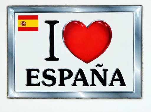 [1585180] IMÁN I LOVE ESPAÑA RECTANGULAR G