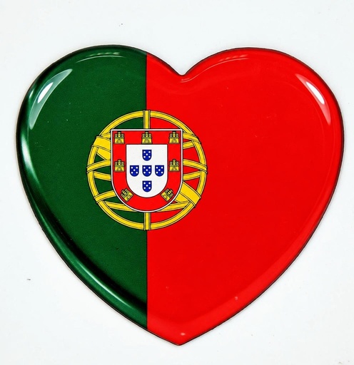 [1585190] IMÁN CORAZÓN BANDERA PORTUG P