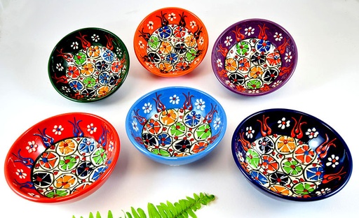 [1085091] CUENCO CERÁMICA CLAVEL M 12 CM