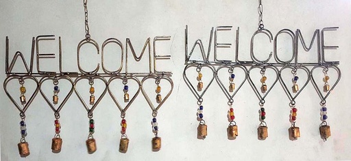 [1675583] MÓBILE WELCOME CORAZONES 45 CM