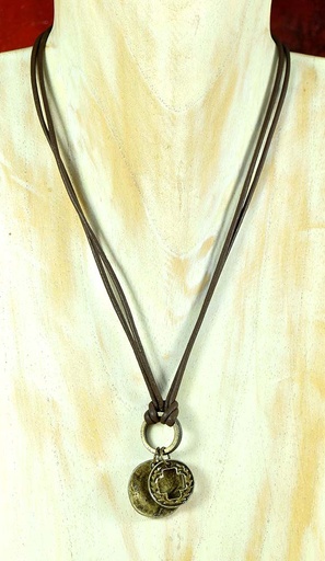 [0575812] NECKLACE LEATHER MODEL 812