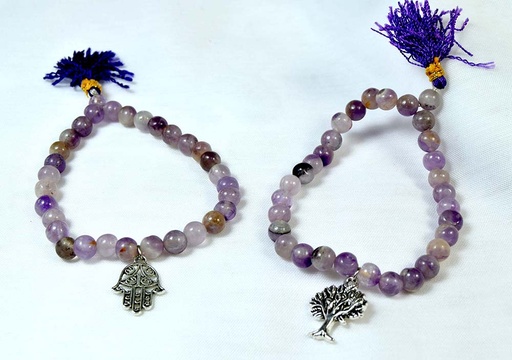 [0575105] PULSERA AMATISTA 6 MM C/CHARM