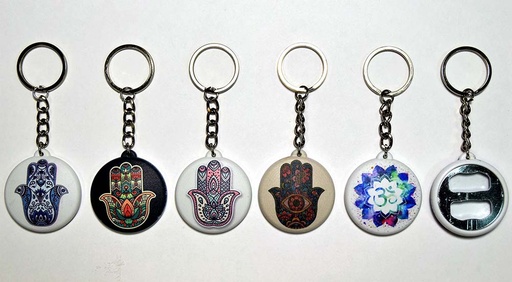 [1585861] CHAVEIRO ABRIDOR CRISTAL Y PLATA HAMSA