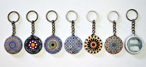 [1585340] PORTE-CLÉS OUVRE-BOUTEILLE MOSAÏQUE SEVILLA