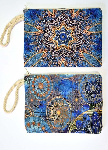 [4085403] PORTA-MOEDAS ALGODÃO MANDALA 22X14 CM