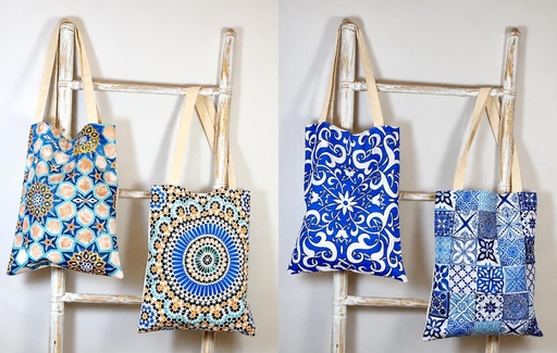 [4085440] BOLSO ALGODÓN MOSAICO 43X34 CM