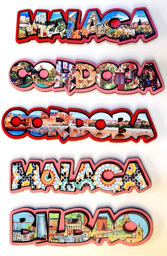 [1585172] IMÁN MADERA 2D NOMBRE COLOR