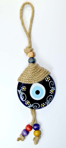[3585044] PENDENTIF ŒIL TURC PEINTE 27X11