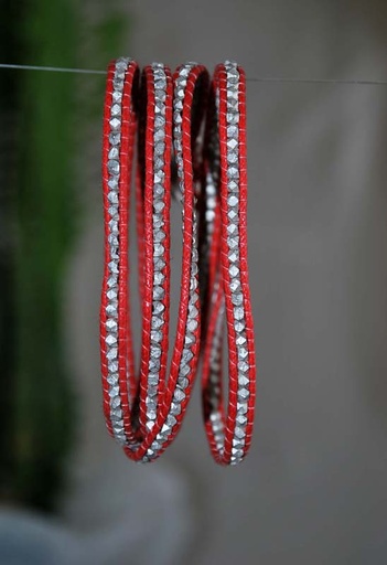 [0575533] PULSEIRA 4 VUELTAS ALGODÃO METAL MUJ