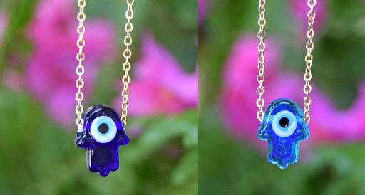 [0585025] COLLIER HAMSA DORÉ VERRE 025