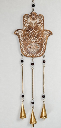 [1675696] MOVIL MADERA HAMSA CON CADENA 75 CM