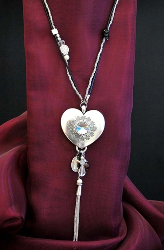 [0582050] COLLAR MEDALLON CRISTAL 50 CM