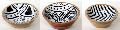 [9275024] TIGELA MADEIRA E RESINA 12X5CM ÁFRICA