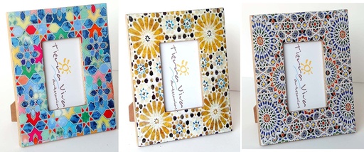 [9275039] CADRE PHOTO BOIS ET RÉSINE 27X21 MOSA 1