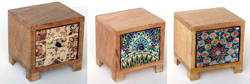 [9275057] MUEBLE MINI MADERA Y RESINA 12CM MOS2