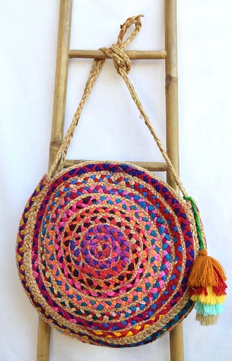 [4075243] SAC MULTICOLORE JUTE-SARI 43 CM